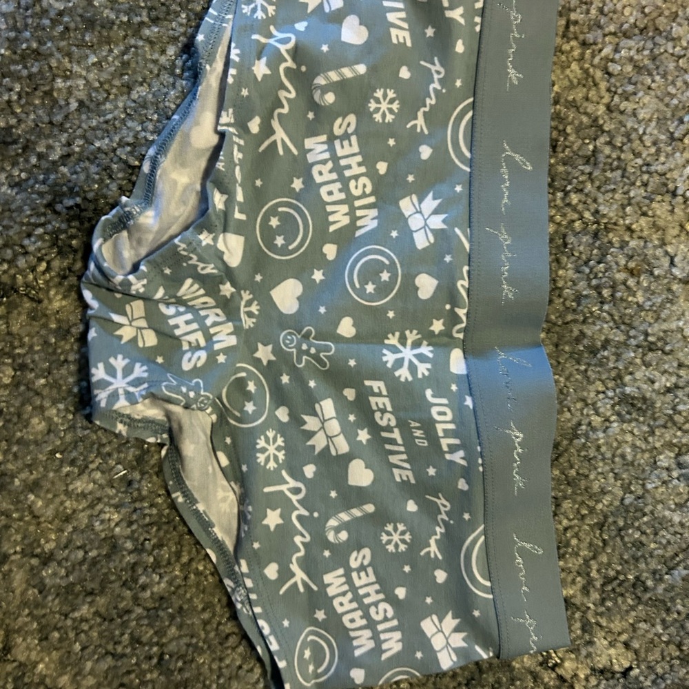 Blue Festive shortie underwear
